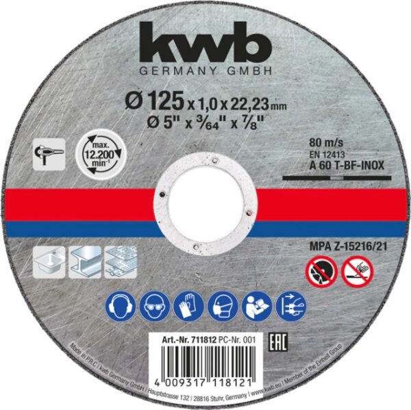 DISCO CORTE METAL 115 X 1.0 EINHELL