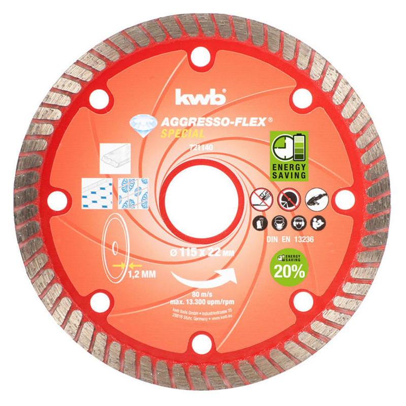 DISCO EINHELL AGGRSO FLEX - CORTE FINO DIAMANTE -