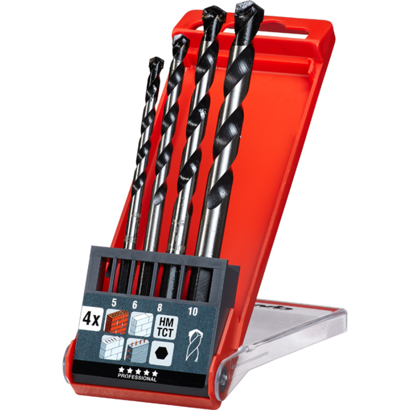SET BROCAS X 4 P/ HORMIGON Y PIEDRA